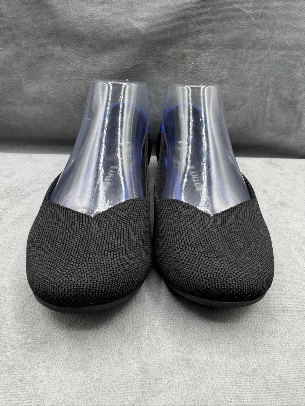 Rothy’s The Flat Ballet Flats Women’s Size 7.5 Black Round Toe Knit - Picture 9 of 14